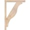 Ekena Millwork Funston Block Smooth Bracket w/ Offset Brace, Douglas Fir, 3 1/2"W x 18"D x 26"H BKT0402X18X26FST05SDF - alternate 4